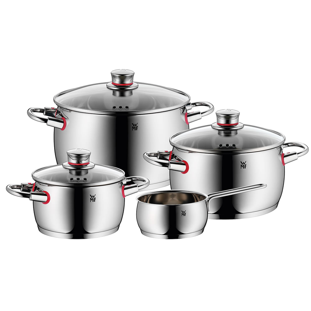 CONJUNTO DE 4 PANELAS EM AÇO INOX QUALITY ONE WMF Spicy CONJUNTO DE 4 PANELAS EM AÇO INOX QUALITY ONE WMF Spicy