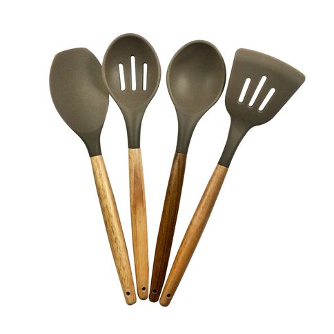 CONJUNTO-DE-4-UTENSILIOS-EM-SILICONE-COM-CABO-EM-MADEIRA-KENYA