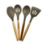 CONJUNTO-DE-4-UTENSILIOS-EM-SILICONE-COM-CABO-EM-MADEIRA-KENYA