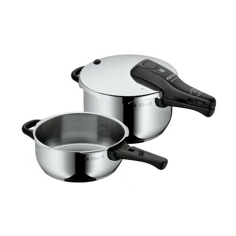 Conjunto de 2 Panelas de Pressão Perfect Pro em Aço Inox com Tampa de Indução WMF