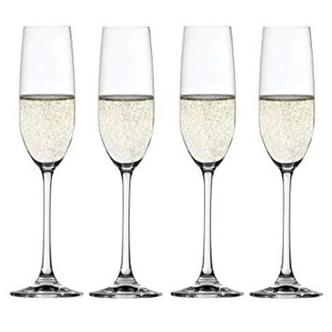 Conjunto de 4 Taças para Champagne em Vidro Cristalino Salute Spiegelau
