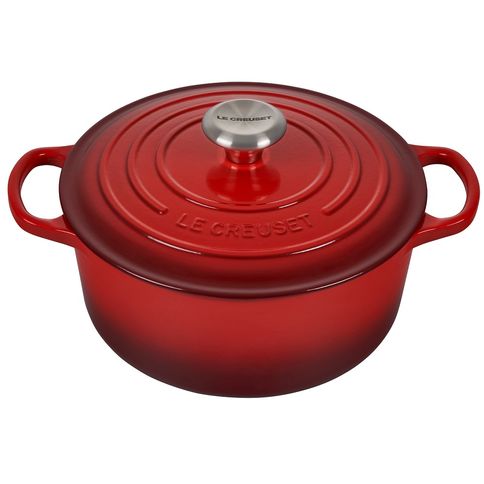Caçarola Redonda Signature 24cm para Indução Le Creuset Vermelha