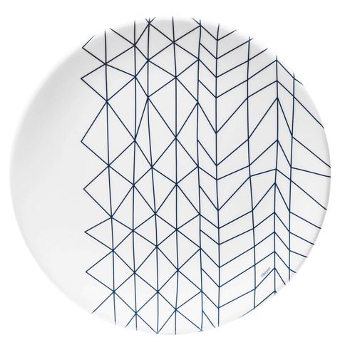 Prato de Sobremesa Spidy em Melamina 22,9cm Kenya Branco