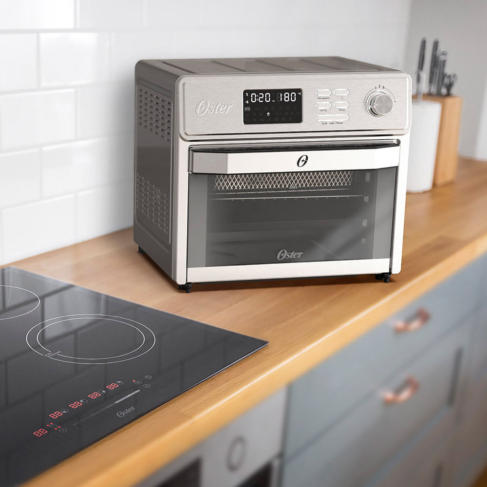 Forno Elétrico Air Fryer em Inox 25 Litros 127V Oster hamcassab