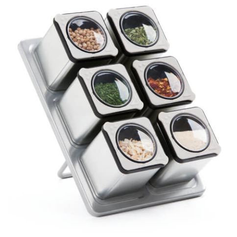 Porta Condimentos Magnéticos 7 Peças em Inox 60ml Kenya
