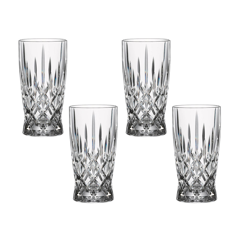 4 Copos Altos Noblesse em Vidro Cristal 250ml Nachtmann