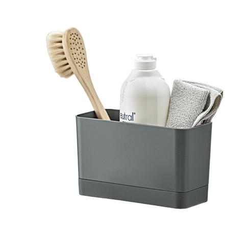 Porta Utensílio de Pia em Plástico Brabantia Cinza