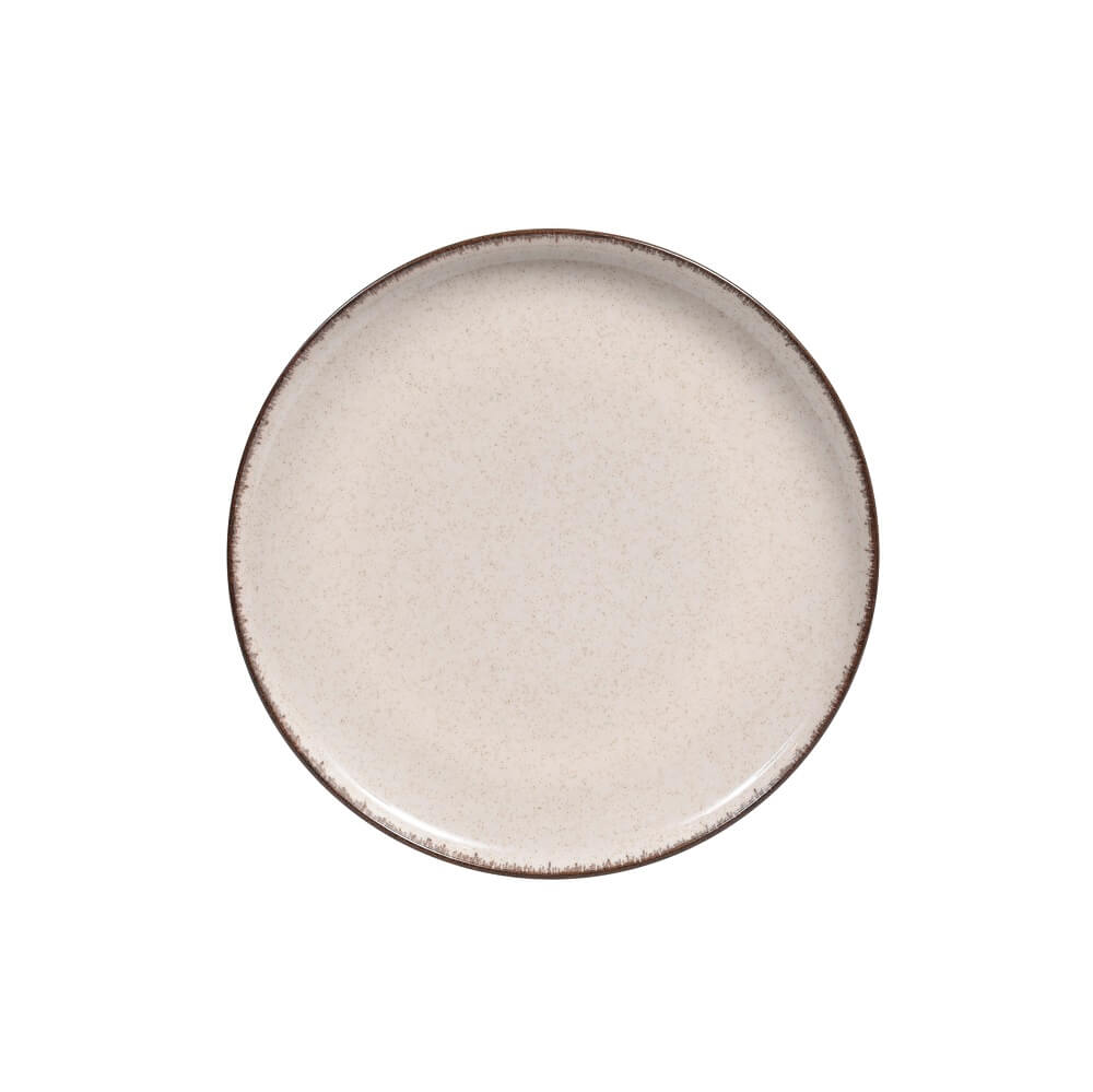 Prato de Sobremesa Mood em Porcelana 19cm Kutahya Canela