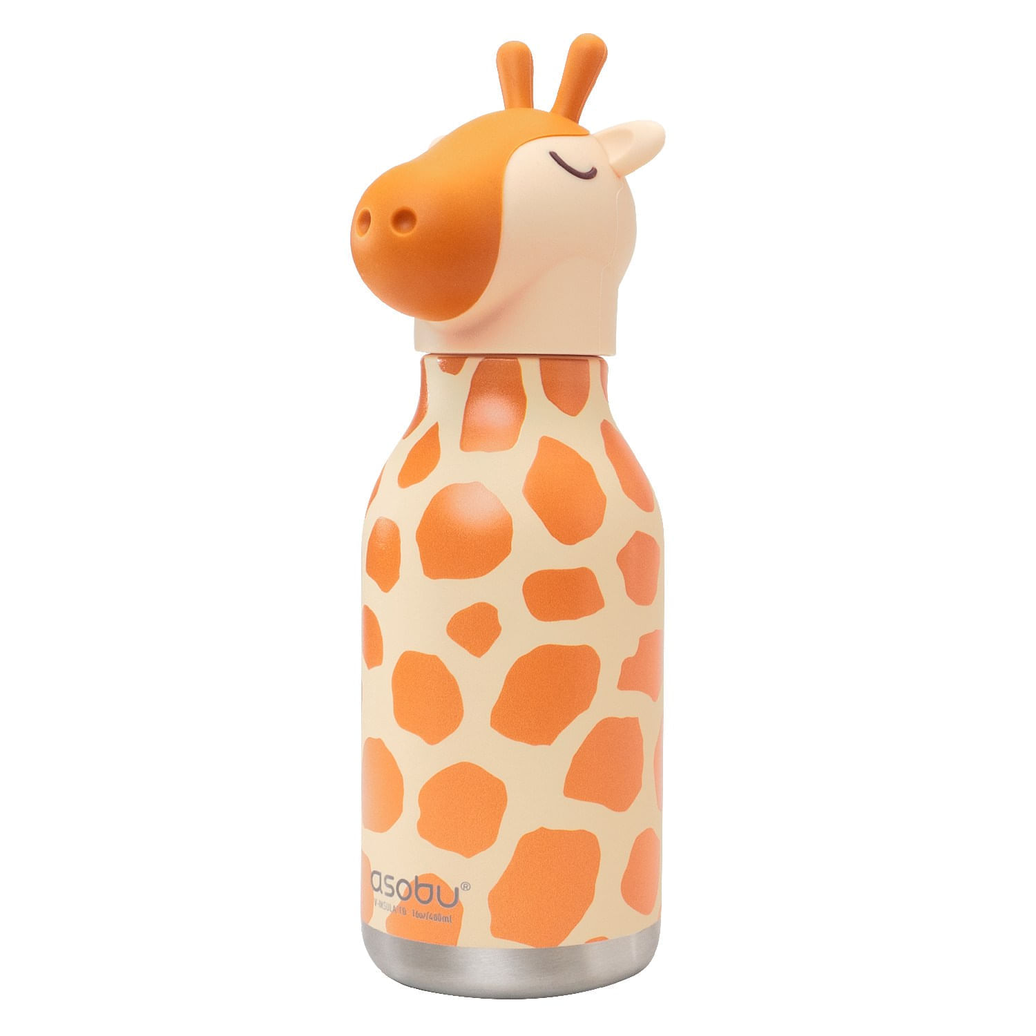 Garrafa Térmica Bestie Girafa Inox 475ml Asobu