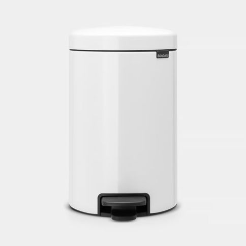 Lixeira em Aço 12 Litros New Icon Brabantia Branca