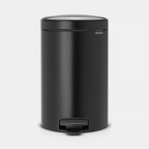 Lixeira em Aço 12 Litros New Icon Brabantia Preto